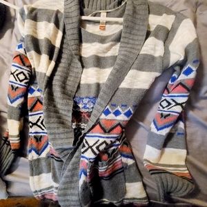 Striped Aztec Comfy Cardigan